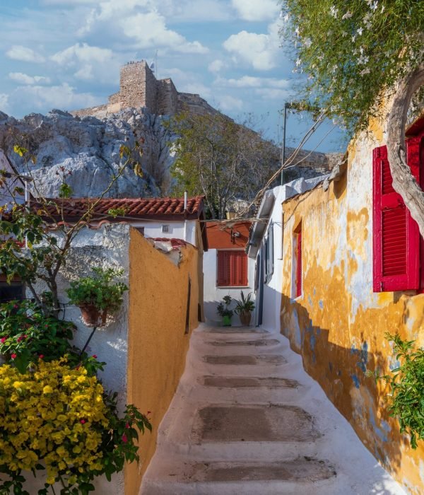 The,Plaka,District,Street,View,In,Athens